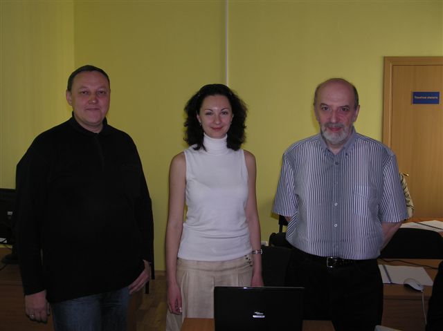 Благодаря их энергии и настойчивости Программа стартовала (Владимир Бузмаков, Ярослава Татенко, Евгений Зиндер)